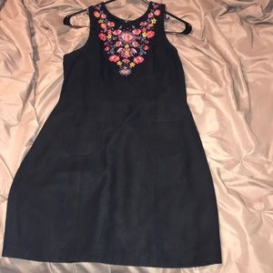 hollister flower black dress